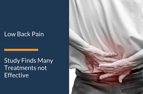 Study Finds Many Treatments for Low Back Pain Are Not Effective