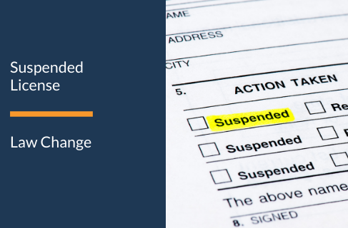 Suspended License Law Change