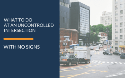 WHAT IS THE CORRECT THING TO DO WHEN AT AN INTERSECTION WITH NO STOP OR YIELD SIGNS?